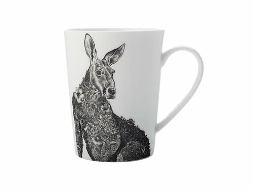 Marini Ferlazzo Mug 450ML Tall Red Kangaroo