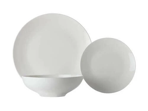 White Basics Tribeca Coupe Dinner Set 12 Piece - Image 3
