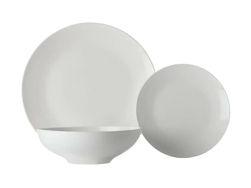 White Basics Tribeca Coupe Dinner Set 18 Piece