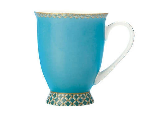 Teas & C's Classic Footed Mug 300ML Aqua Gift Boxed - Image 2