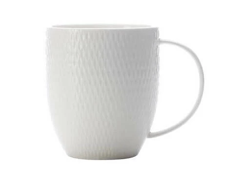 White Basics Diamonds Coupe Mug 370ML - Image 3