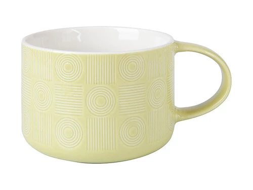 Crest Jumbo Mug 500ML Straw