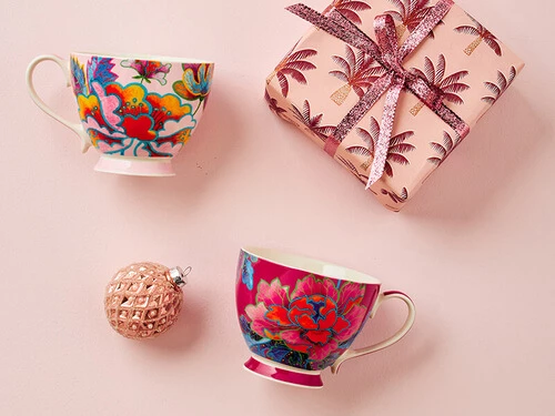 Gabby Malpas Sian Footed Mug 420ML Peony Love Gift Boxed - Image 2