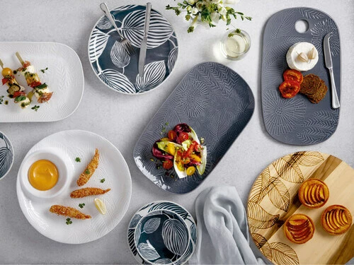 Panama Coupe Bowl 20cm White & Grey - Image 2