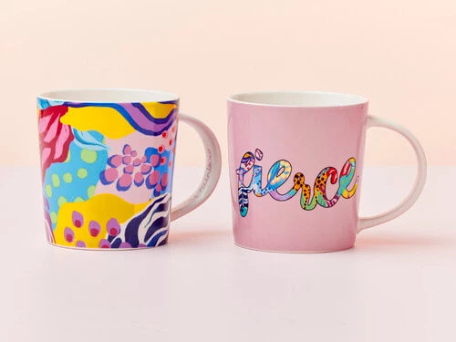 Kasey Rainbow Be Fierce Mug Set of 2 380ML Fierce Gift Boxed - Image 3