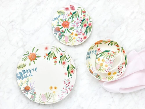 Royal Botanic Gardens Victoria Native Blooms Coupe Entree Plate 23cm - Image 2